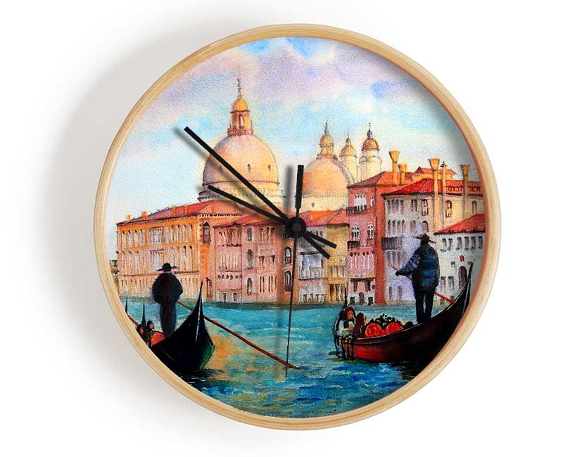 Gondola Ride 2 Clock - Wallart-Direct UK