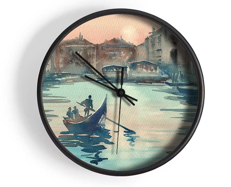 Gondola Ride 7 Clock - Wallart-Direct UK