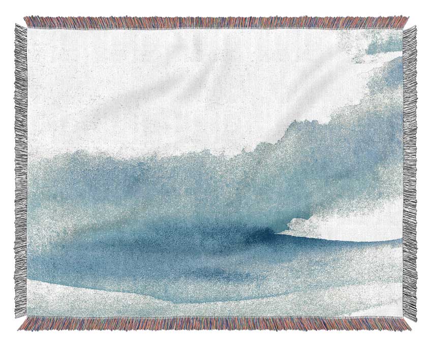 Gentle Ocean Spray Woven Blanket