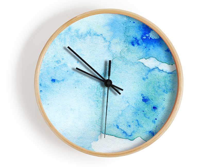 Blue Smoke Clock - Wallart-Direct UK