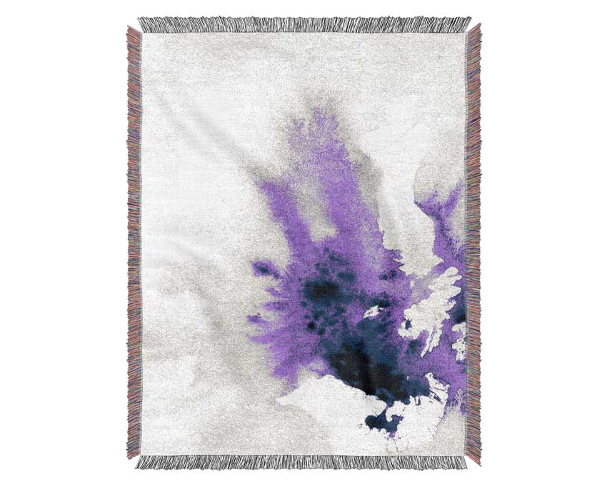 Purple Explosion Woven Blanket