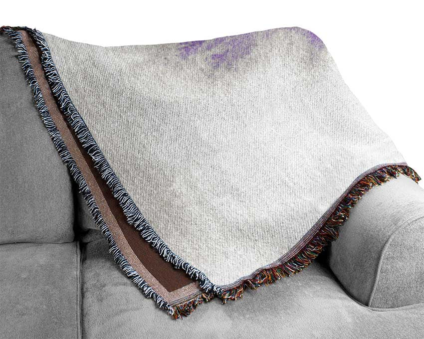 Purple Explosion Woven Blanket