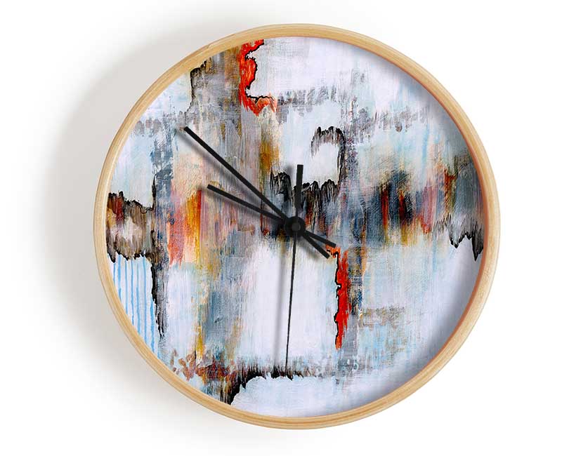 Village Sound Waves Clock - Wallart-Direct UK