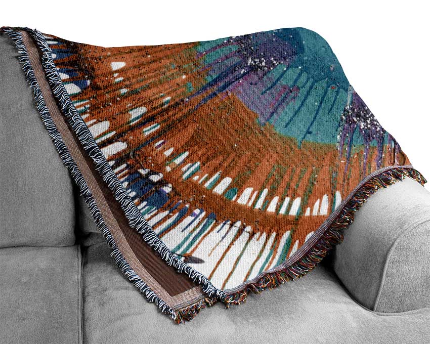 Sun Ray Illusion Woven Blanket