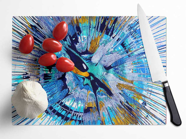 Stat Explosion 1 Glass Chopping Board