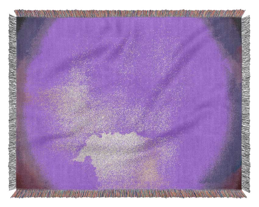 Pink And Purple Emerge Woven Blanket