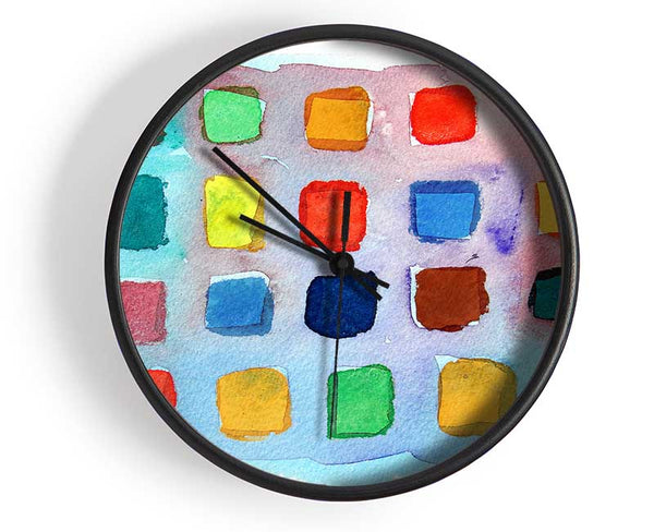 Colour Palette Clock - Wallart-Direct UK