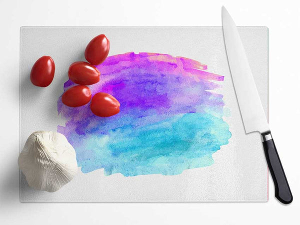 Yin And Yang Colours Glass Chopping Board