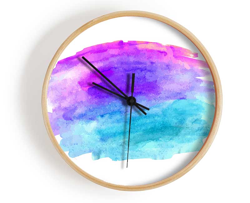 Yin And Yang Colours Clock - Wallart-Direct UK