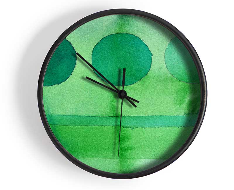 Forest Trees Clock - Wallart-Direct UK