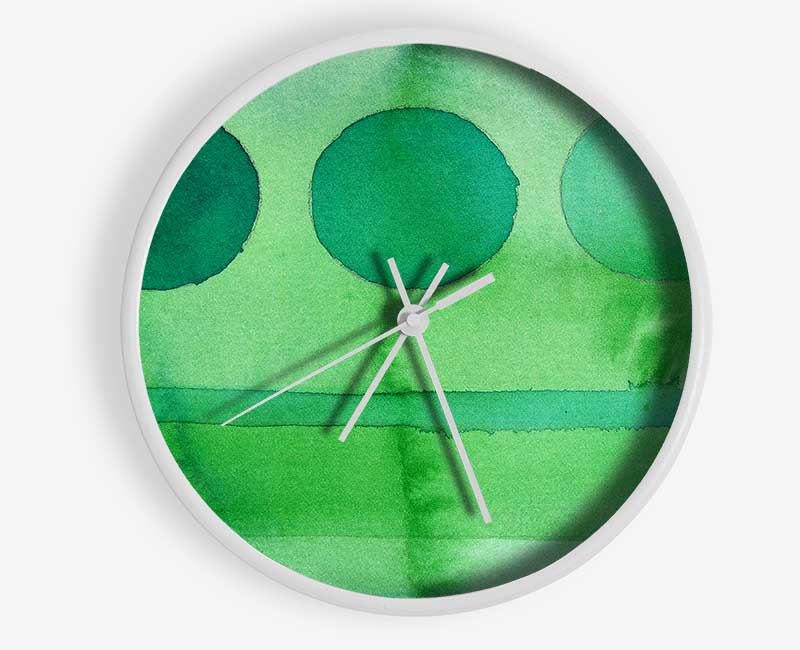 Forest Trees Clock - Wallart-Direct UK