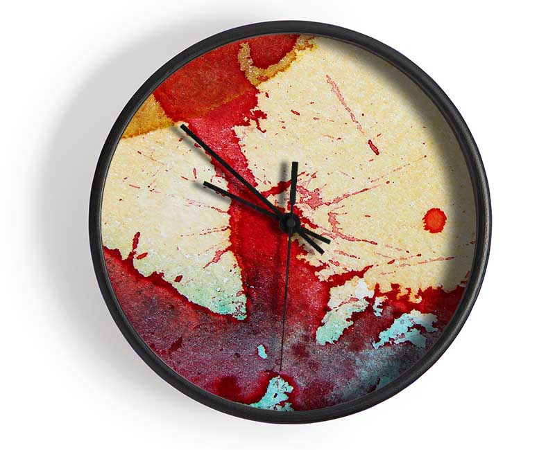 Red River Splat Clock - Wallart-Direct UK