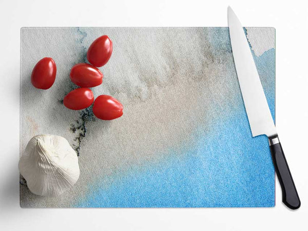 Ocean From Above Glass Chopping Board