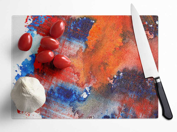 Fire And Water 1 Glass Chopping Board