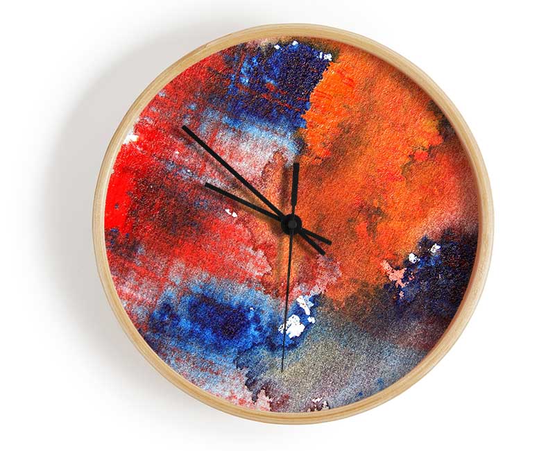 Fire And Water 1 Clock - Wallart-Direct UK