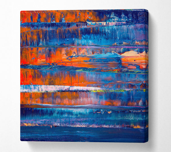 A Square Canvas Print Showing Fire And Water 2 Square Wall Art