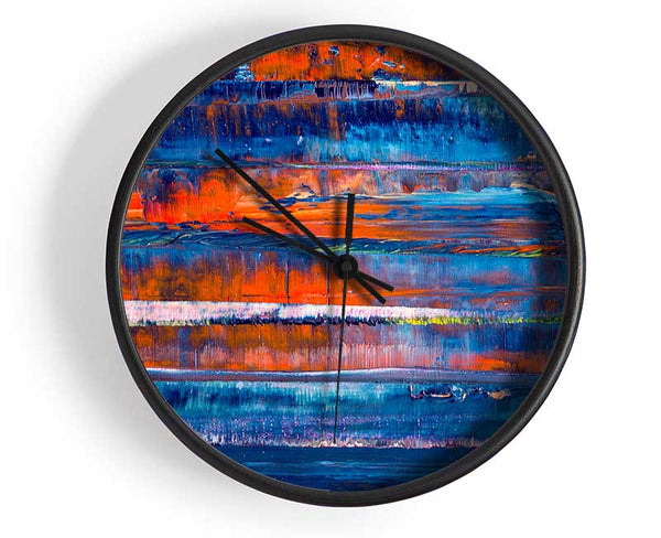 Fire And Water 2 Clock - Wallart-Direct UK