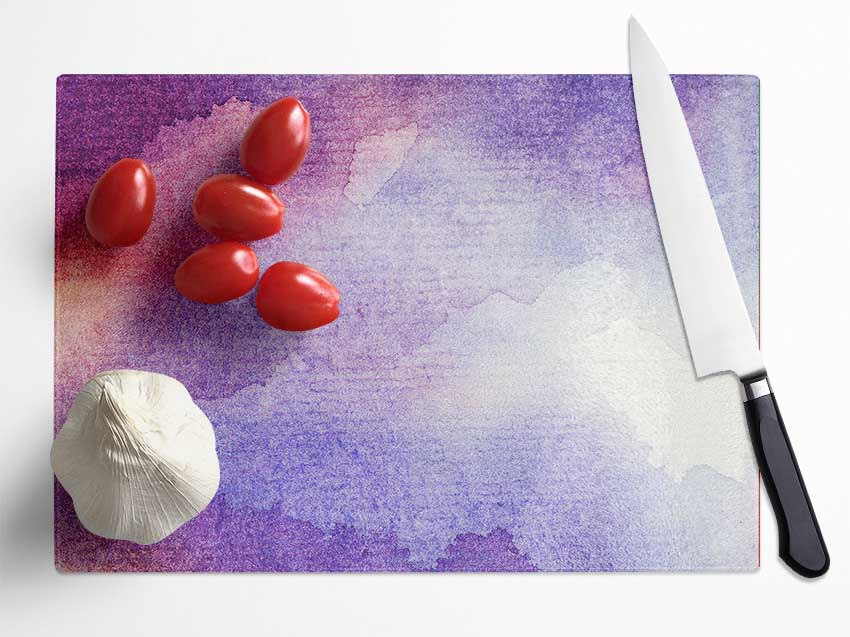 As The Clouds Break Glass Chopping Board