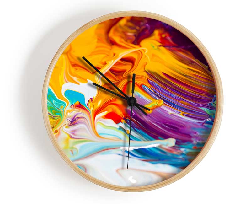 Liquid Splash Clock - Wallart-Direct UK