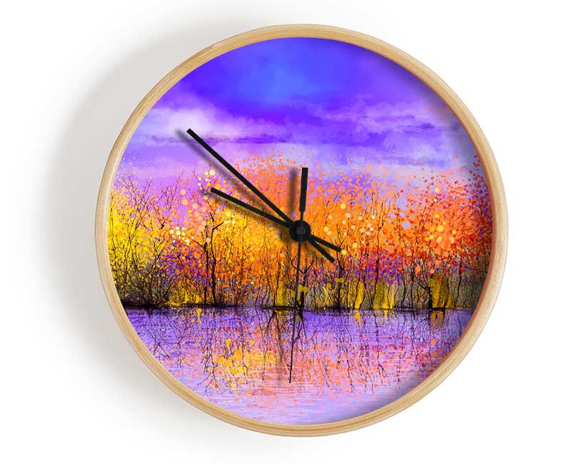 Magical Trees Clock - Wallart-Direct UK