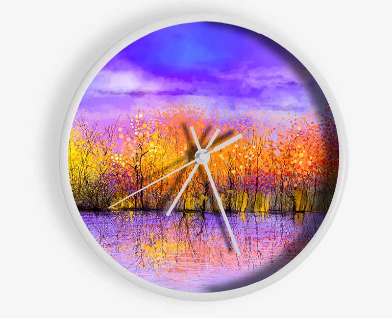 Magical Trees Clock - Wallart-Direct UK