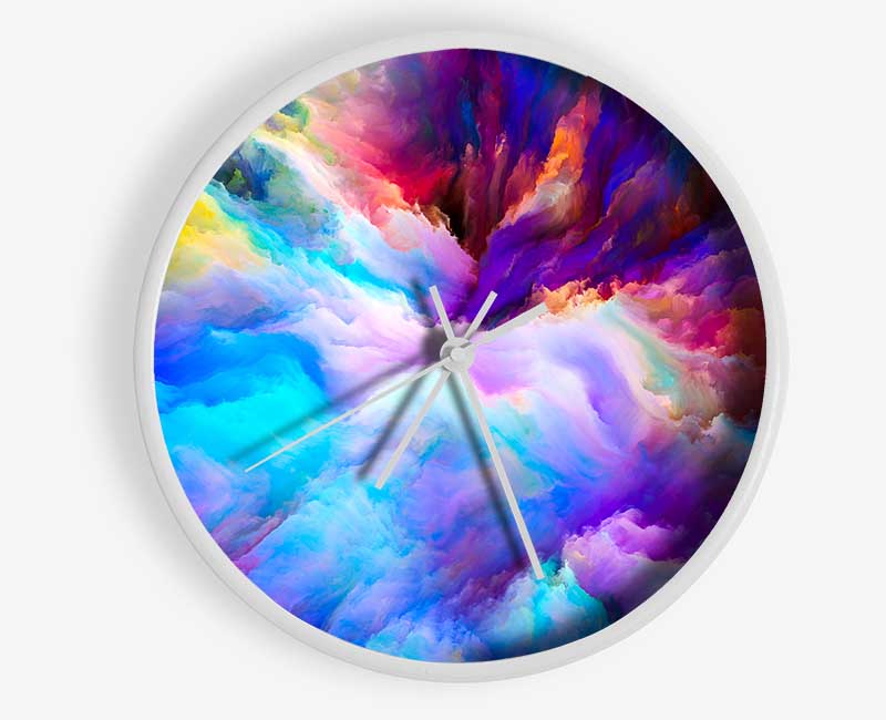 Clouds Of Power Clock - Wallart-Direct UK