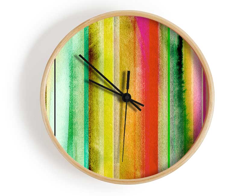 Brush Strokes 3 Clock - Wallart-Direct UK