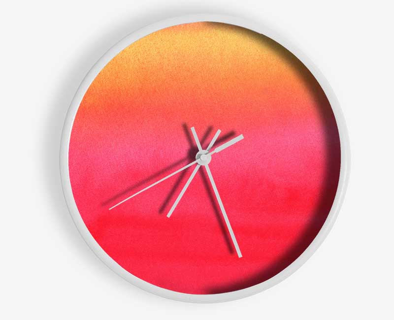 Pink Centre Clock - Wallart-Direct UK