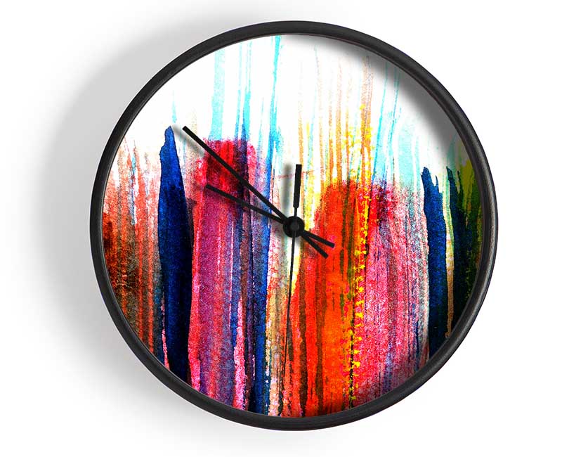 Brush Strokes 1 Clock - Wallart-Direct UK