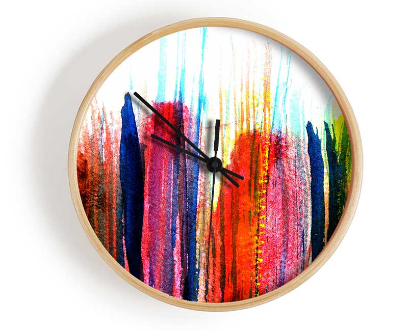 Brush Strokes 1 Clock - Wallart-Direct UK