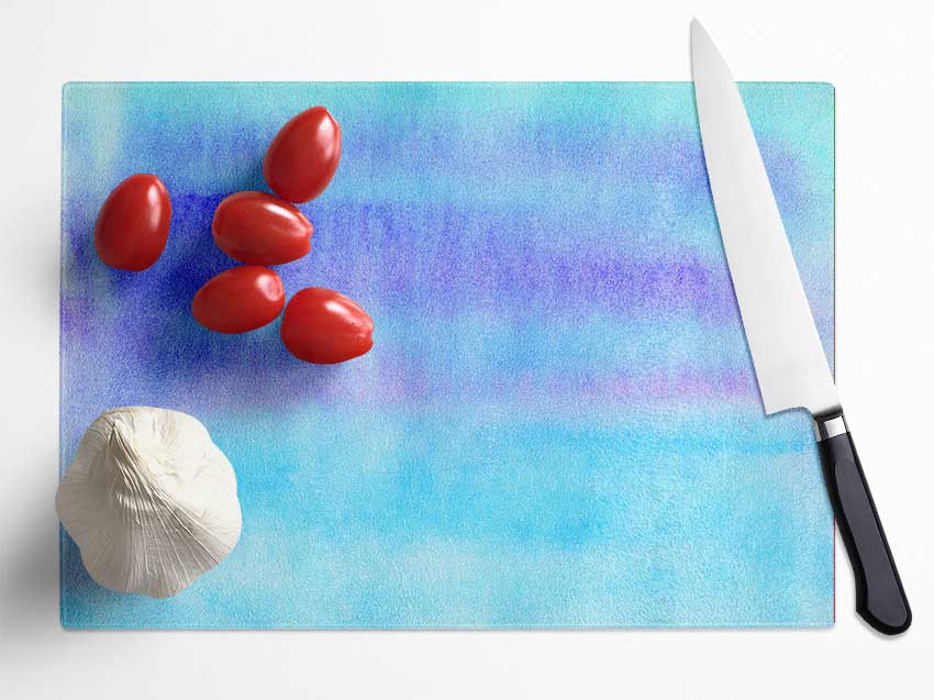 Blured Lines Glass Chopping Board