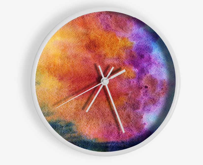 Burning Sun Clock - Wallart-Direct UK