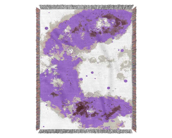 Purple Clouds Woven Blanket