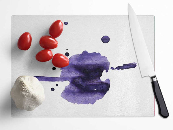 Flow Of Purple Glass Chopping Board