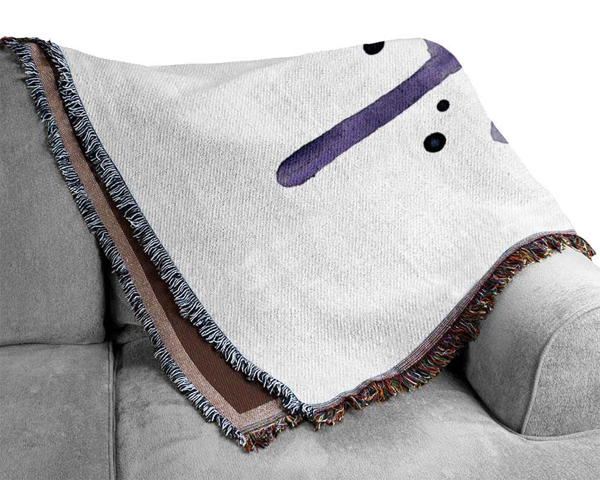 Flow Of Purple Woven Blanket