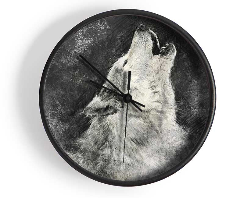 Howling Wolf Calling His Clock - Wallart-Direct UK