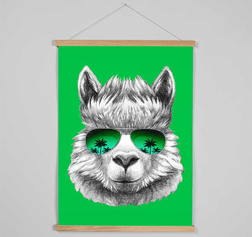 Llama Cool Hanging Poster - Wallart-Direct UK