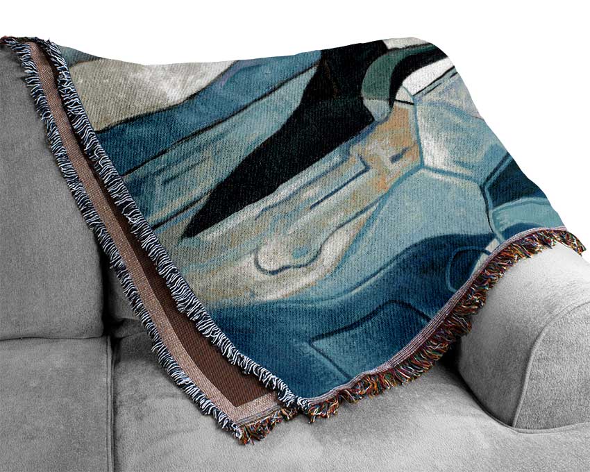 Whale Sail Woven Blanket