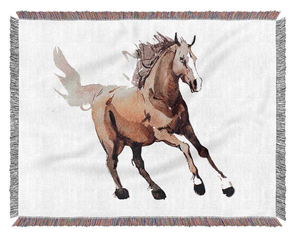 Running Horse Woven Blanket