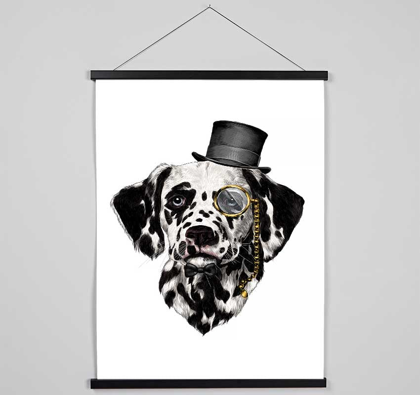 Clever Dalmation Dog Hanging Poster - Wallart-Direct UK