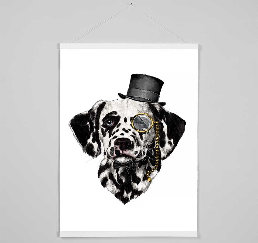 Clever Dalmation Dog Hanging Poster - Wallart-Direct UK