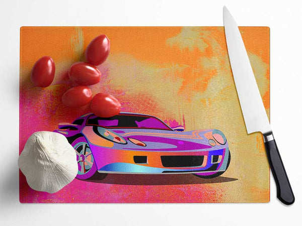 Lamborgini Beauty Glass Chopping Board