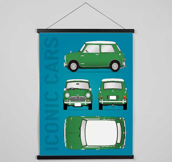 Mini Copper Iconic Hanging Poster - Wallart-Direct UK