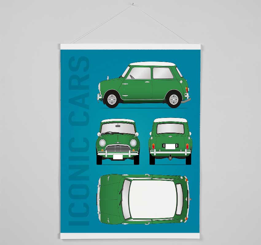 Mini Copper Iconic Hanging Poster - Wallart-Direct UK