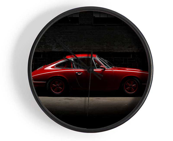 Classic Red Porsche Clock - Wallart-Direct UK