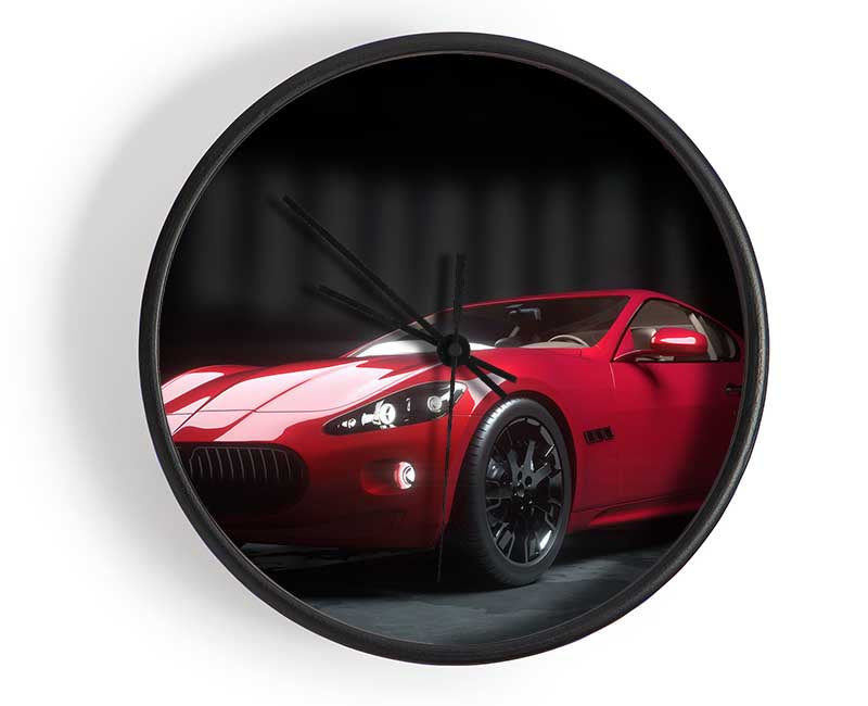 Maserati Red Clock - Wallart-Direct UK