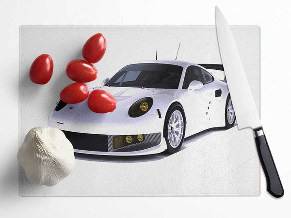 Porsche 2 Glass Chopping Board