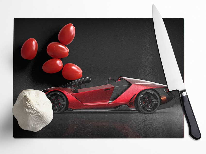 Super Car 1 Glass Chopping Board