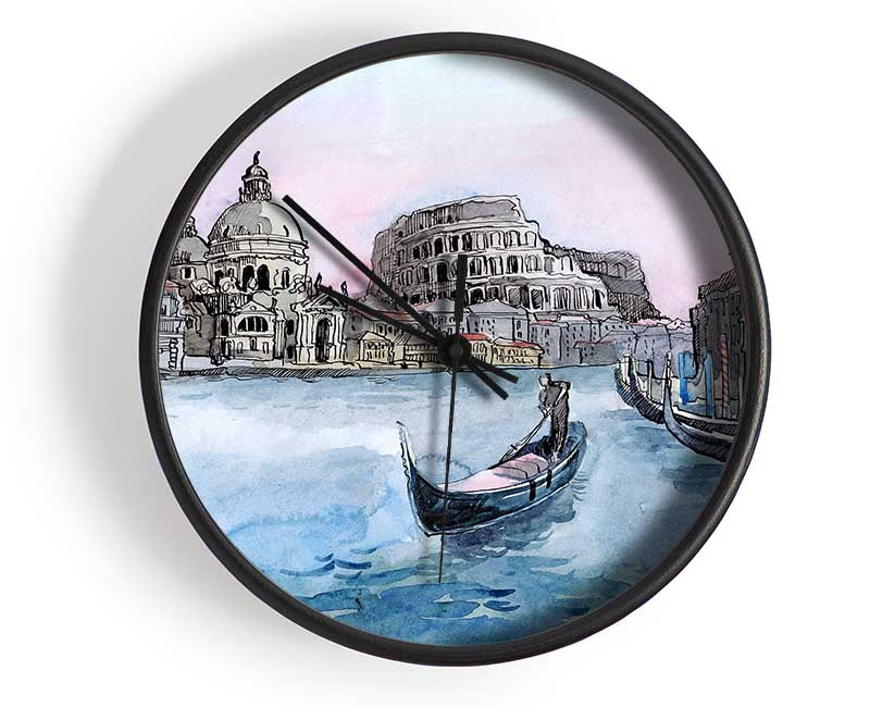 Gondola Ride 10 Clock - Wallart-Direct UK