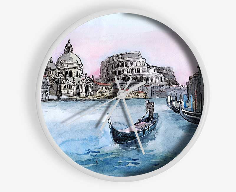 Gondola Ride 10 Clock - Wallart-Direct UK